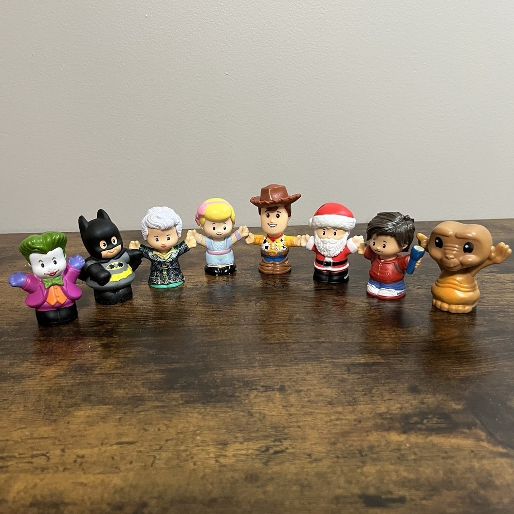 Fisher Price Little People Woody Bo Peep Santa Joker Batman ET Morrible Lot Of 8